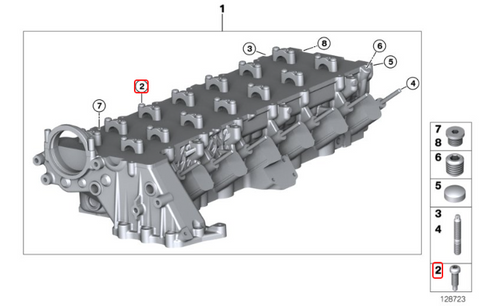 Genuine BMW Camshaft Cam Cap Bolt for M57