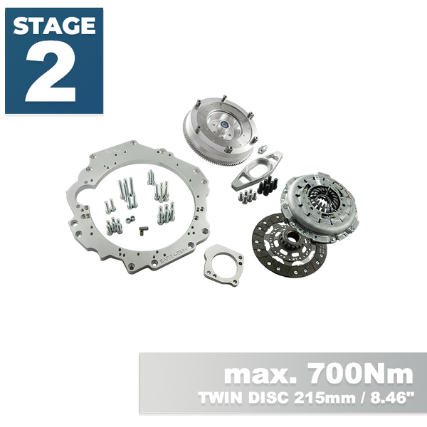 PMC Motorsport STAGE 2 Ford Barra - BMW M57N ZF GS6-53DZ HGD JGA - 215mm / 8.46"