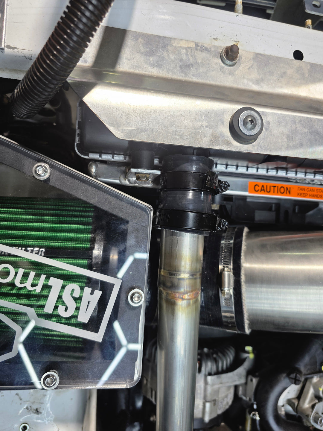 BMW M57 GU Patrol Stainless Upper Radiator Hard Pipe Kit (TB45 Radiato ...