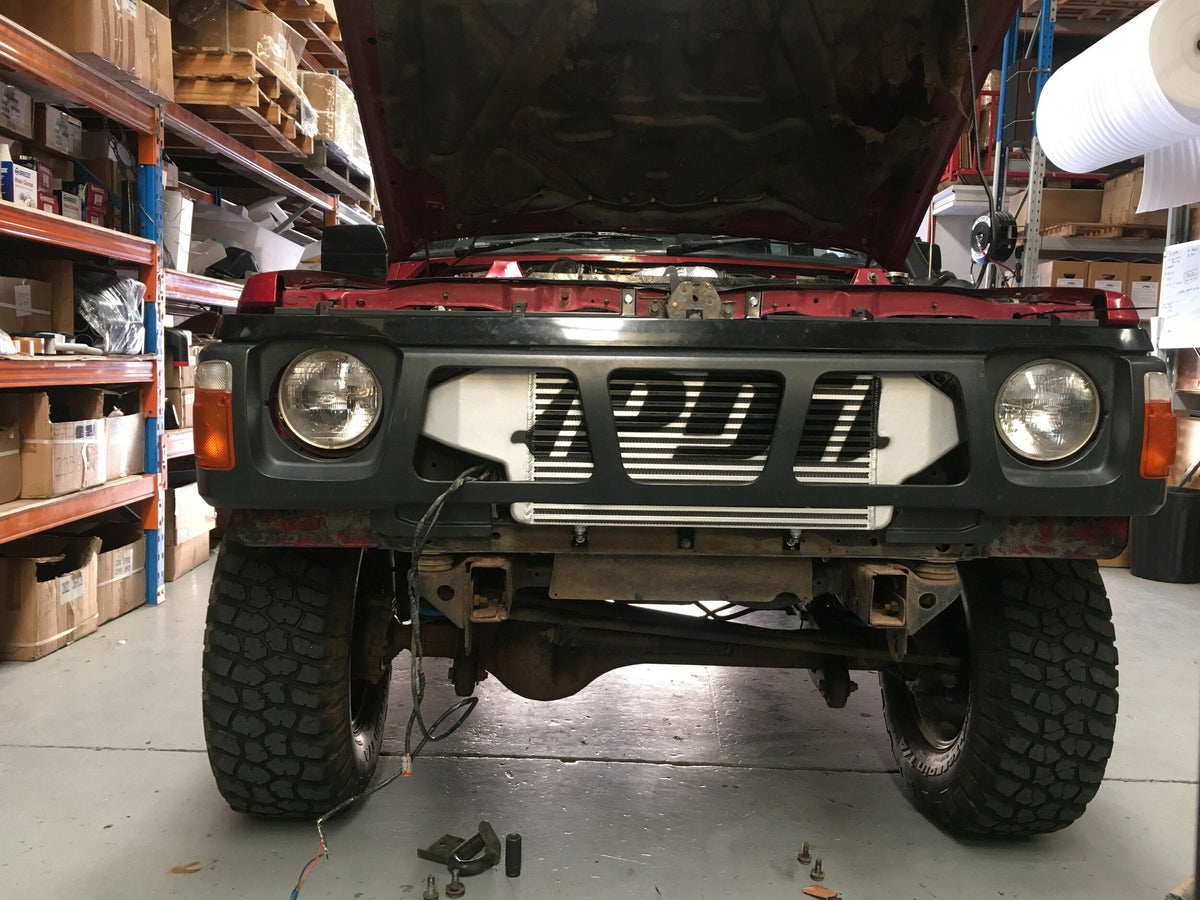 PDI GQ Patrol intercooler core and stainless pipework installed