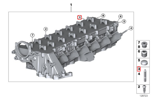 Genuine BMW Exhaust Stud for M57