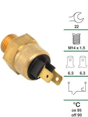 Thermo fan switch 95°C - 90°C M14 x 1.5 Thread