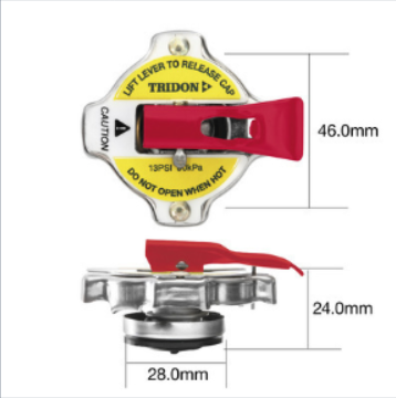 Tridon Radiator Cap With Safety Lever