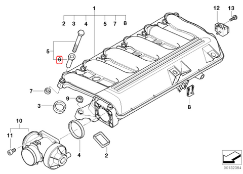 Genuine BMW Engine Intake Manifold Bolt Sleeve for M47 M57
