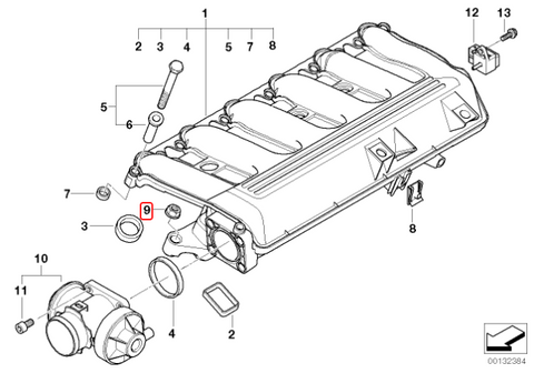 Genuine BMW Intake Manifold Nut for M57