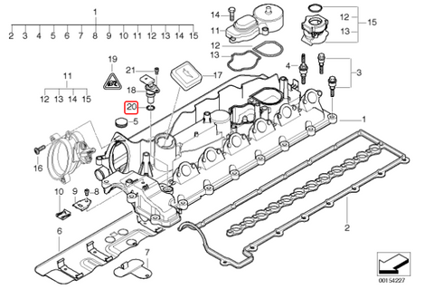 Genuine BMW Camshaft Position Sensor O-Ring for M57