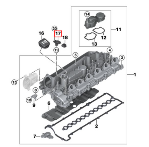Hella Camshaft Position Sensor for BMW M57N