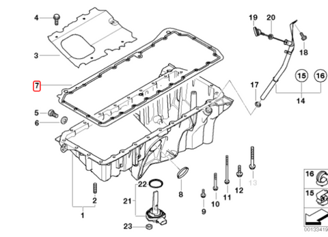 VICTOR REINZ Oil Pan Gasket for BMW M57N
