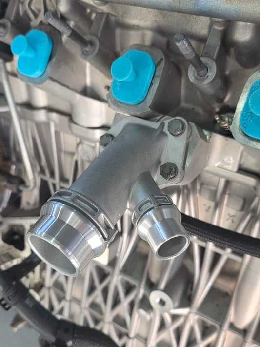 M57 Aluminum Top Radiator Hose Outlet