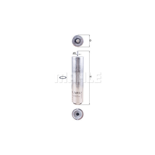 BMW 3.0D N57 Fuel Filter MAHLE KL 169/4D 13327822498