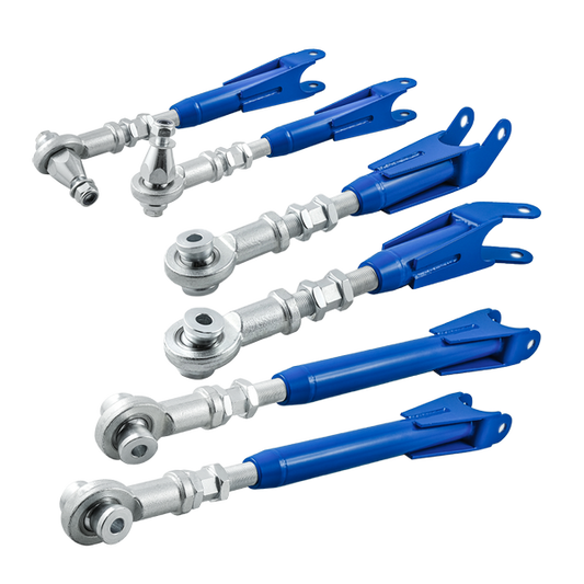 PMC Motorsport Adjustable Camber Arms Set Nissan 350Z Z33 - Uniball (Blue)