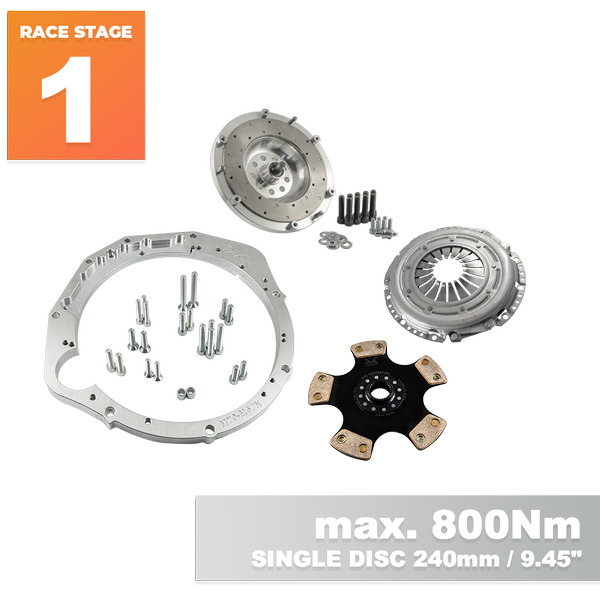 PMC Motorsport RACE STAGE 1 BMW V12 M70 - BMW M57N2 6-speed HGU HGK - 240mm / 9.45"