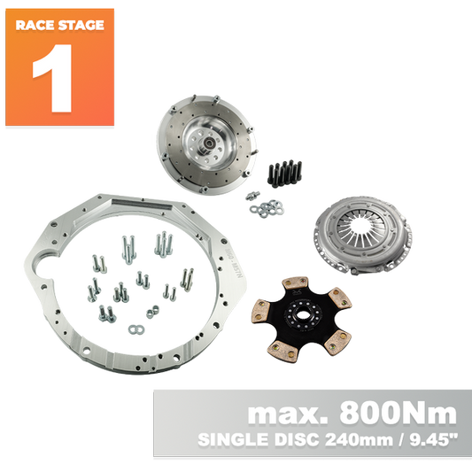 PMC Motorsport RACE STAGE 1 BMW V8 M60 - BMW E60 M57N2 6-speed HGD JGA - 240mm / 9.45"