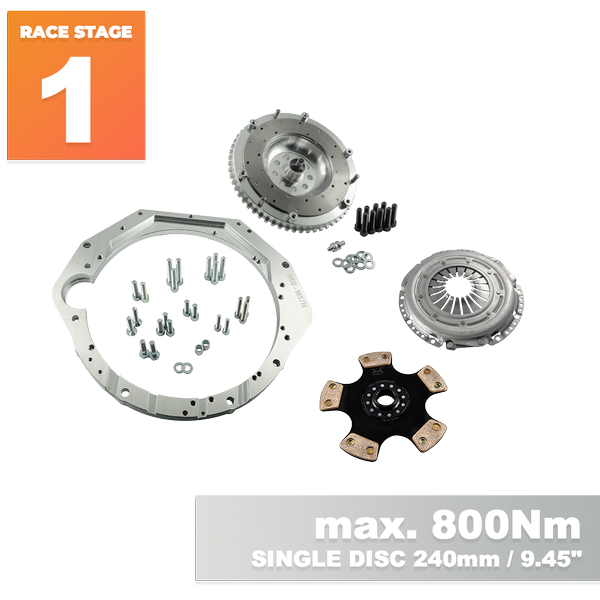 PMC Motorsport RACE STAGE 1 BMW V8 M62 - BMW M57N2 6-speed HGU HGK - 240mm / 9.45"