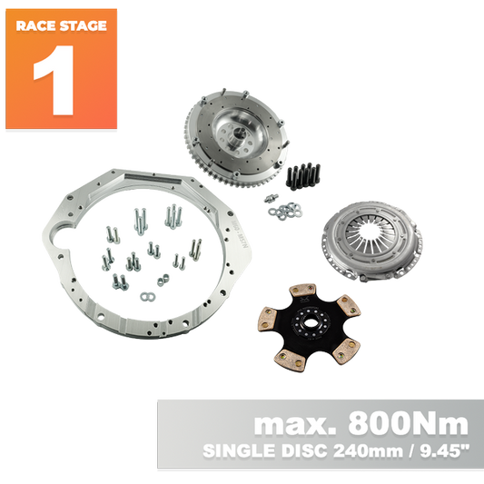 PMC Motorsport RACE STAGE 1 BMW V8 M62 - BMW M57N2 6-speed HGU HGK - 240mm / 9.45"