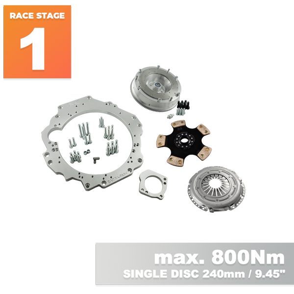 PMC Motorsport RACE STAGE 1 Ford Barra - BMW M57N M57N2 6-Speed HGD JGA HGA - 240mm / 9.45"