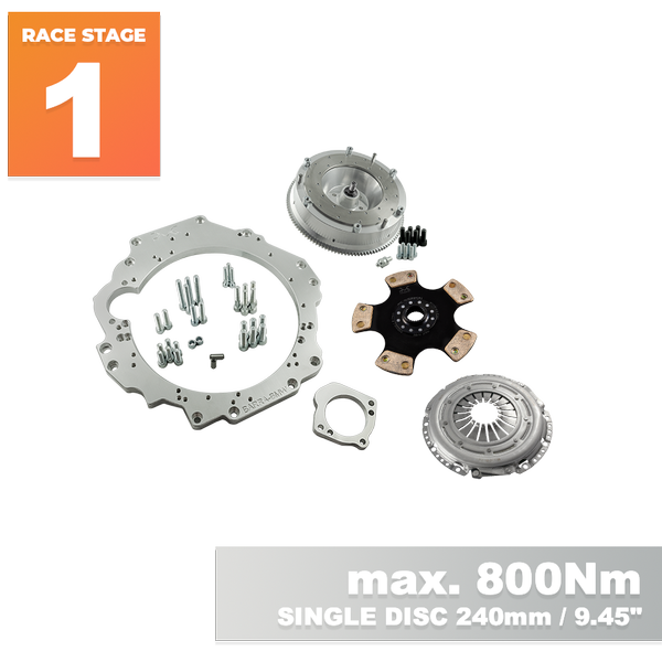 PMC Motorsport RACE STAGE 1 Ford Barra - BMW M57N2 6-speed HGU HGK / N54 - 240mm / 9.45"