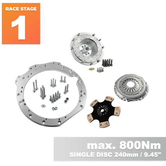 PMC Motorsport RACE STAGE 1 Mercedes-Benz M113 M113K AMG - BMW M50 M52 M54 S50 S52 - 240mm / 9.45"