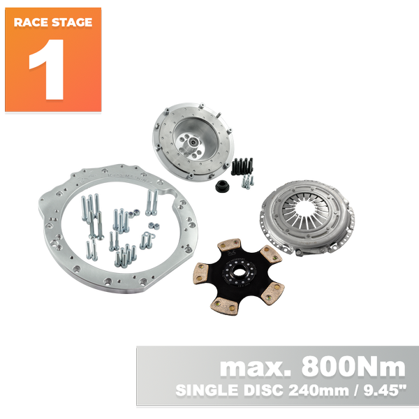 PMC Motorsport RACE STAGE 1 Mercedes-Benz M113 M113K AMG - BMW M57N2 6-Speed HGD JGA - 240mm / 9.45"