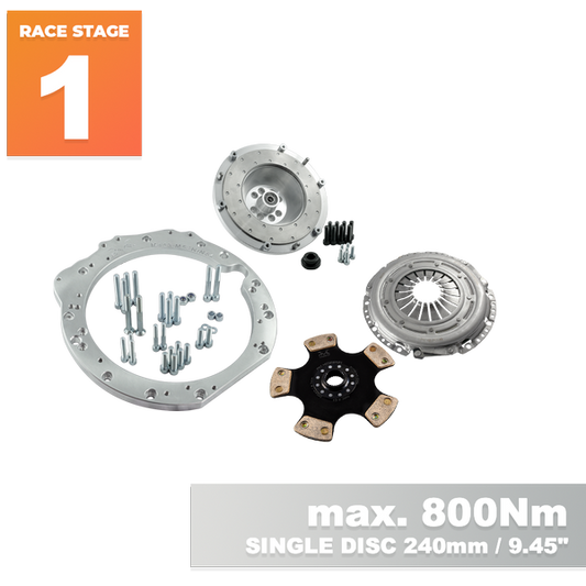 PMC Motorsport RACE STAGE 1 Mercedes-Benz M113 M113K AMG - BMW M57N2 6-Speed HGD JGA - 240mm / 9.45"