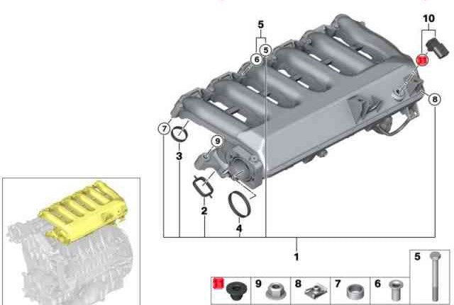 m57 Map Sensor Seal Gasket