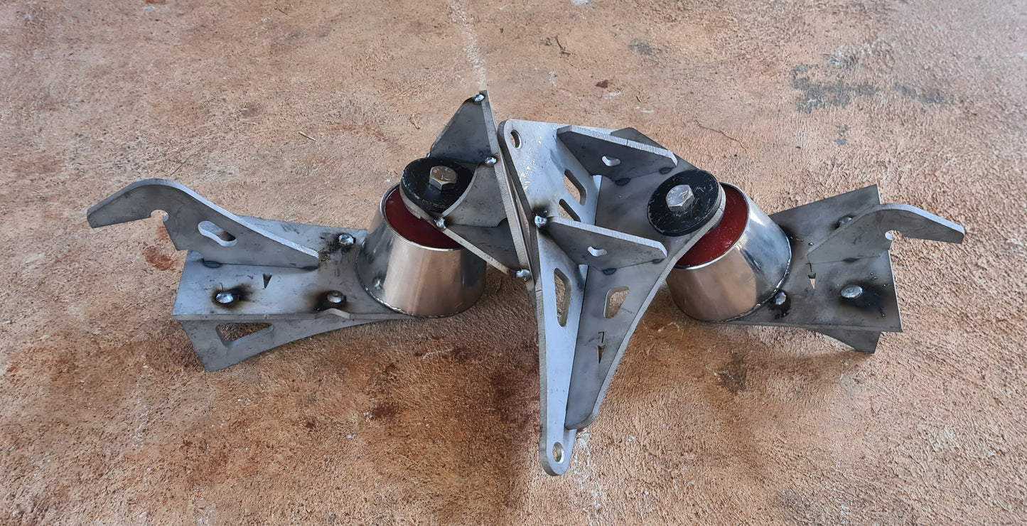 M57N to Nissan Patrol weld in engine mounts brackets