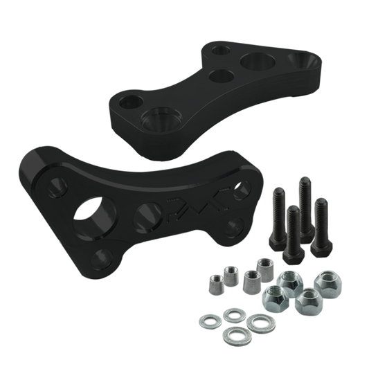 Stage 2 PMC Motorsport turn angle adapters BMW E46 (Lock Kit / Steering Lock Adapters) (black)