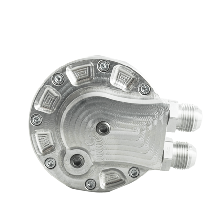 Oil filter lid (cap) with oil cooler fittings and 2 sensor ports BMW M52 M54 M56